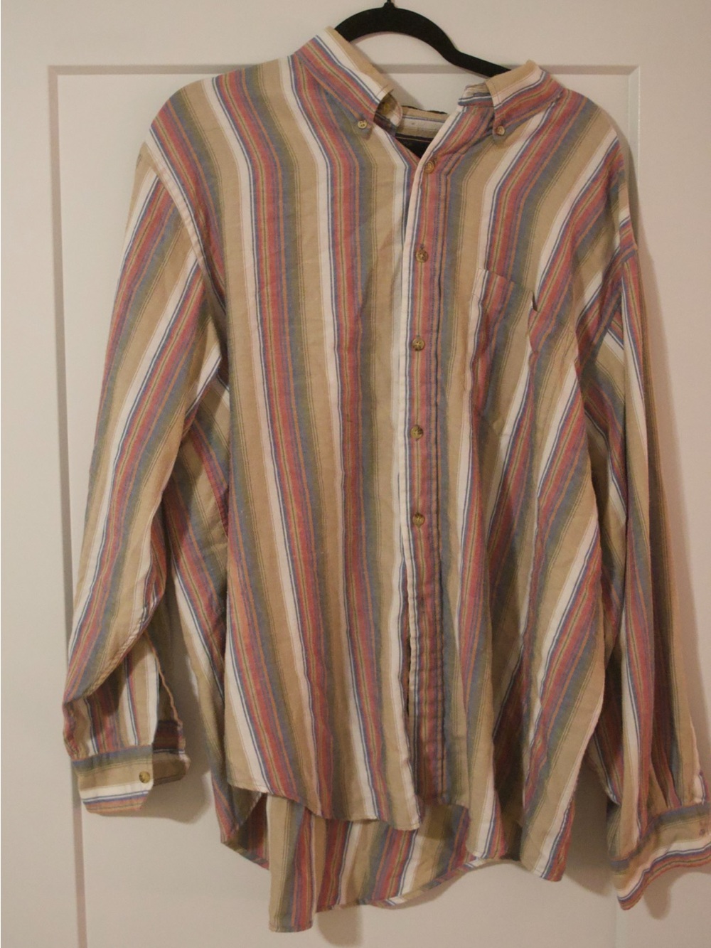 Charlotte Russe Multicolor Striped Button-Down Shirt